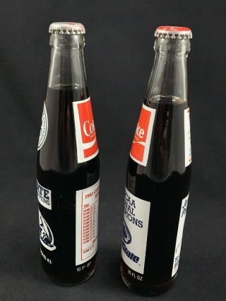 1982 AND 1986 PENN STATE COCA COLA NATIONAL CHAMPIONSHIP 10 OUNCE BOTTLES UNOPEN 3