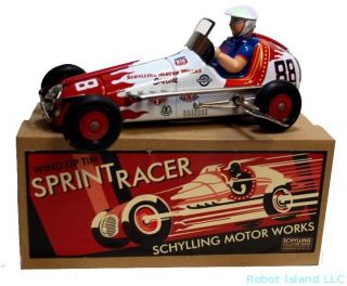 Sprint Champion Racer Tin Toy Car Windup Car Yonezawa Schylling