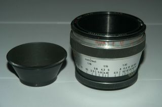Vintage Heinzkillfit Munchen Makro Kilar Lens - 1:2.  8/90mm With Orig.  Filter Cone