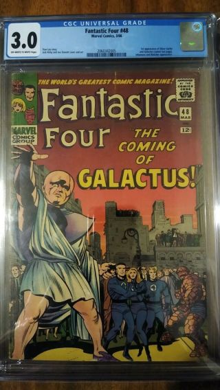 Fantastic Four 48 Cgc 3.  0 (1966) 1st App Silver Surfer And Galactus