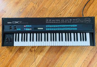 Yamaha Dx - 7 Fm Synthesizer 1980s Vintage W Foot Pedal