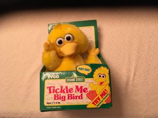 Tyco Sesame Street Tickle Me Big Bird Plush,  Vintage,  1996