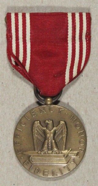 Us Military Medal: Army Good Conduct - Wwii Era W/slotted Brooch