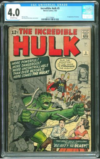 Incredible Hulk 5 - Cgc 4.  0 (hulk Run)
