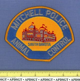 Mitchell Animal Control K - 9 South Dakota Police Patch Fe Corn Palace K9 Dog Cat