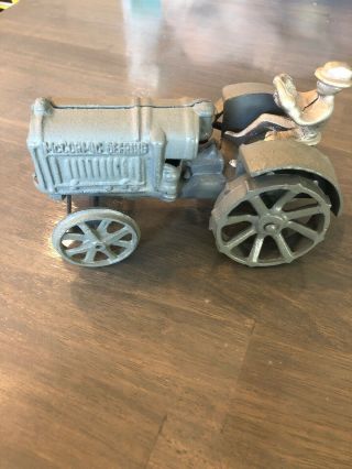 Antique Cast Iron Mccormick Deering Farmall Toy Tractor