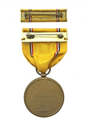WWII US Navy Marine Corps American Defense Service Medal Slot Brooch Ribbon WW2 3