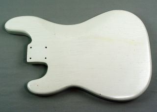 1973 Fender Precision Bass Body White Refinish Vintage American USA 1974 2