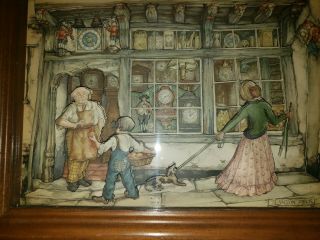 Vintage Anton Pieck 3d Shadow Box Framed At The Clock Store