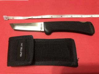 Cold Steel Shinobu.  Tanto Folding Knife & Case.  San Mai Iii.  Vintage Knives