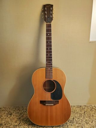 Gibson Lg - 0 Vintage Acoustic Guitar (c 1970 - 72) With Hardcase (serial 951529)