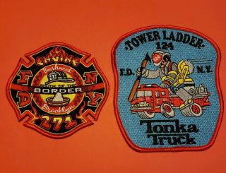 York City Fire Department Patches E - 271 & L - 124