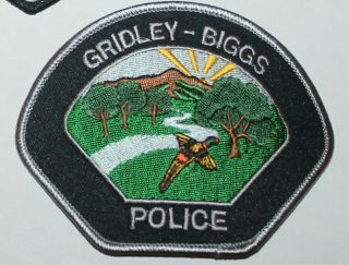 Gridley - Biggs Police Butte County California Ca Pd 2016 Patch
