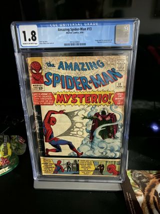 Spider - Man 13 Cgc 1.  8 1st Mysterio