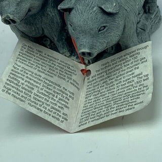 Pig Figurine vintage sculpture statue mt mount saint st Helens volcanic ash us 1 2
