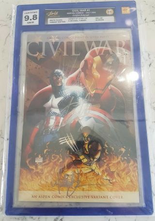 Civil War Variant 1 9.  8 Signed By Stan Lee And Michael Turner