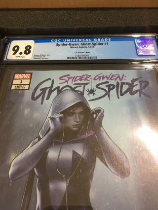 Spider - Gwen Ghost Spider 1 Jeehyung Lee Variant 9.  8 Cgc 1:100 Jee Hyung Xmas?