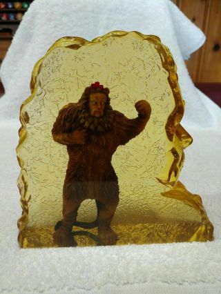 Westland Gifts Wizard Of Oz " Cowardly Lion " Clear Resin Figure - Retired - Rare