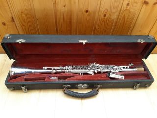 Vintage Silver King Metal Clarinet By Hn White In Cleveland Usa