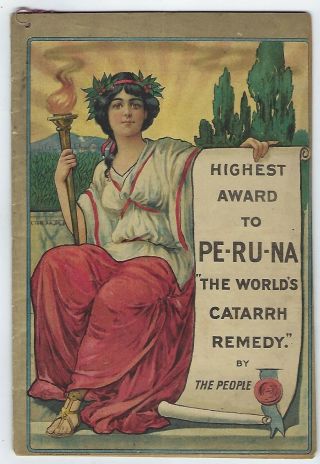 Pe - Ru - Na Catarrh Remedy 1897 " Highest Award " Medicine Pamphlet - Columbus,  Oh