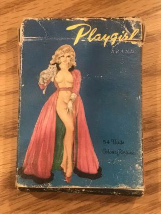 Vintage Playgirl Sexy Girls Card Deck Risque Pin Up Playing Cards W/ Jokers