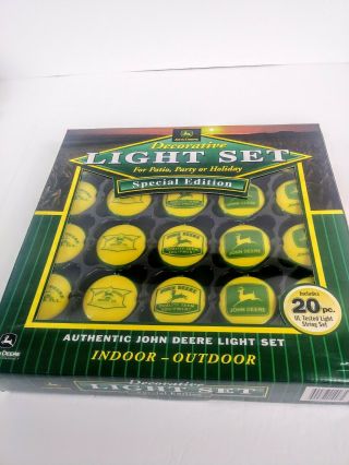 Authentic John Deere Decorative Light Set Special Edition 20 Pc.