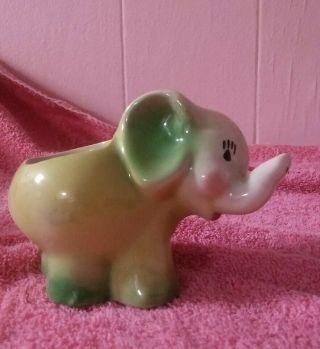 Vintage Ceramic Elephant Small Planter Unbranded