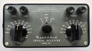 Heathkit/daystrom Crystal Radio Vintage Case Cr1