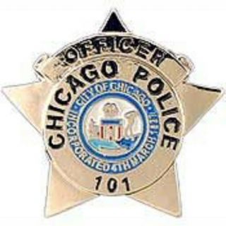 Chicago Police Officer Badge Lapel Pin