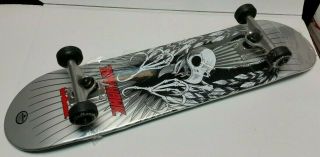 Vintage Tony Hawk Birdhouse Silver Falcon Skull Complete Skateboard