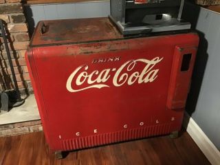 1939 Coca Cola Cooler / Coke Cooler Ice Chest Vintage Advertising