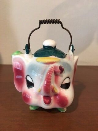 Vintage Japan Anthropomorphic Elephant Teapot Pepper Only Shaker