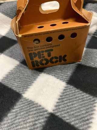 Vintage 1975 Pet Rock With Care Instructions
