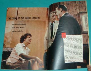 1960 Tv Guide Article Perry Mason Raymond Burr Barbara Hale Williams Hopper