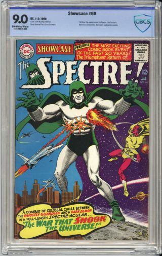Showcase 60 Cbcs Vf/nm 9.  0 - Awesome Cover,  1st Silver Age Spectre 1966