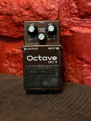 Vintage Boss Oc - 2 Octaver Octave Effects Pedal Made In Taiwan A2