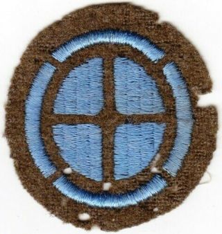 1920 - Ww2 Lt.  Blue 35th Infantry Division On Od Wool Patch