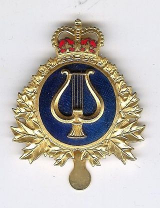 Modern Canadian Forces Music Branch Cap Badge