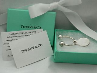 Vintage Tiffany Horseshoe Key Ring w/Oval Please Return to Tiffany Tag (Key 24) 3