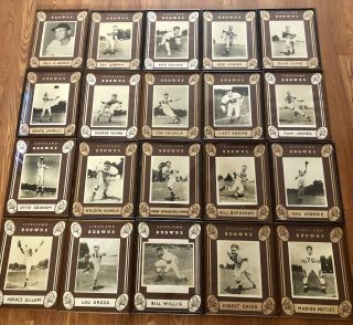 Vintage 1940 - 50’s 20 Framed Cleveland Browns Team Photos Otto Graham Paul Brown