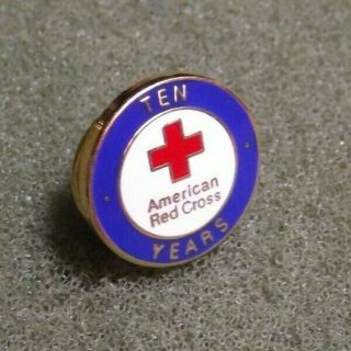 American Red Cross 10 Years Employee Service Award Lapel Pin 2
