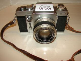 Vintage Beseler Topcon D Camera Tokyo Kogaku Lens 35mm Japan 1:1.  8 F 5.  8