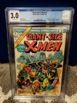 Giant Size X - Men 1 Cgc 3.  0 Comic Book