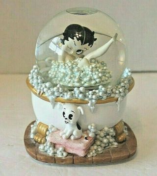 Betty Boop Snow Globe Pudgy Bubble Bath Musical I Wanna Be Loved By You