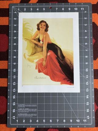 Vintage Retro Pin - Up Print By Rolf Armstrong