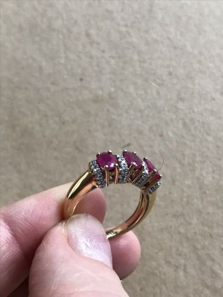 Vintage Ruby And Diamond Ring Appraisal $1500.  00