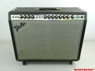 Vintage 1976 Fender Twin Reverb Silver Face Guitar Tube Amplifier Amp Pro Usa