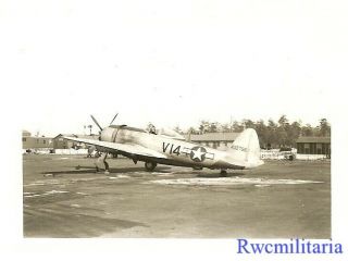 Org.  Photo: P - 47 Fighter Plane (44 - 32796) Parked On Airfield; 1945