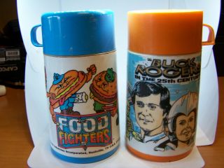 Vintage Aladdin Buck Rogers & Food Fighters Thermos