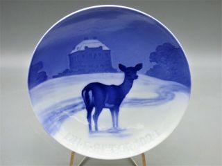 B&g Bing & Grondahl 1923 " Ermitage " Christmas Collector Plate Denmark Deer